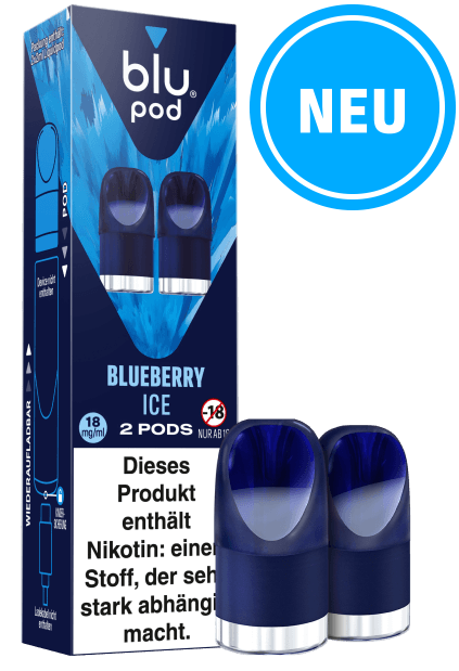 Blu Pod Blueberry Ice 10 x 2 Pods 18mg/ml Nikotin € 7,34 Einzelpreis