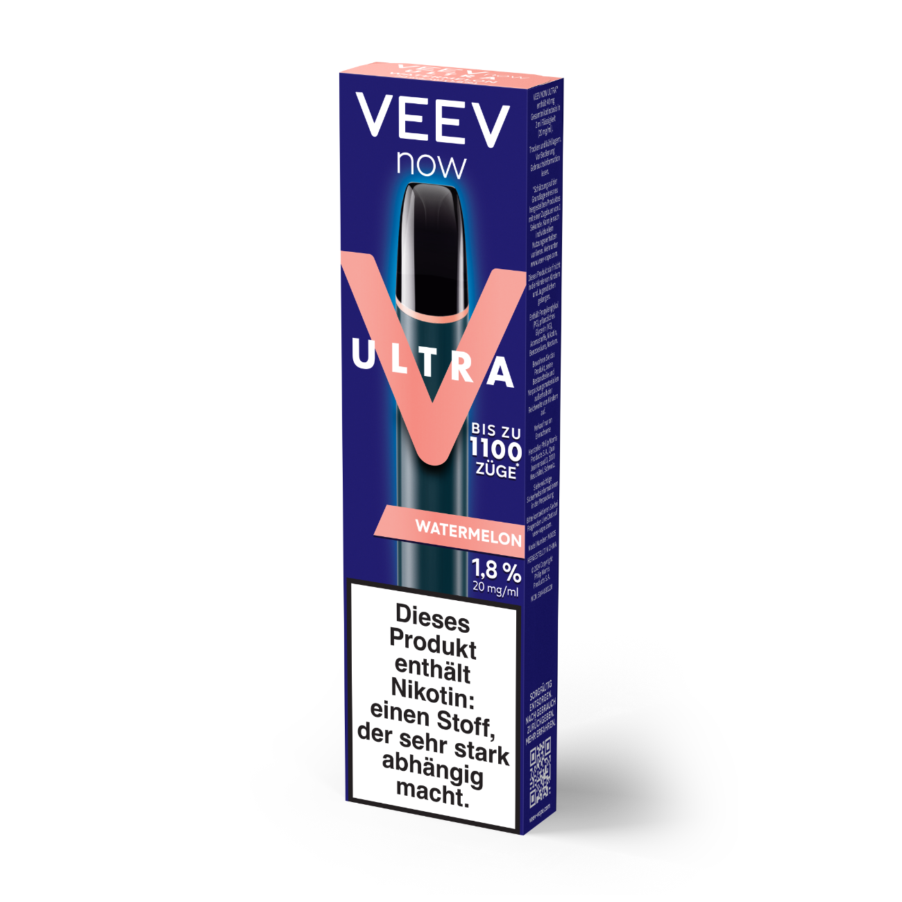Veev Now Ultra E-Shisha Watermelon 20mg (5 x 1 Stk) Einweg