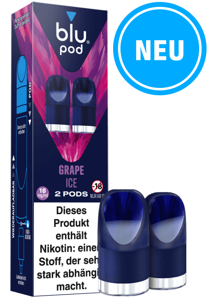 Blu Pod Grape Ice 10 x 2 Pods 18mg/ml Nikotin € 7,34 Einzelpreis