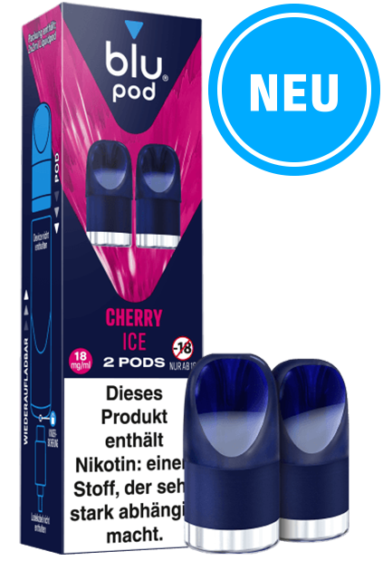 Blu Pod Cherry Ice 10 x 2 Pods 18mg/ml Nikotin € 7,34 Einzelpreis