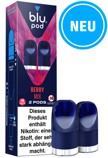 Blu Pod Berry Mix 10 x 2 Pods 18mg/ml Nikotin € 7,34 Einzelpreis
