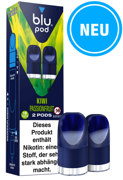 Blu Pod kiwi Passionfruit 10 x 2 Pods 9mg/ml Nikotin € 7,34 Einzelpreis