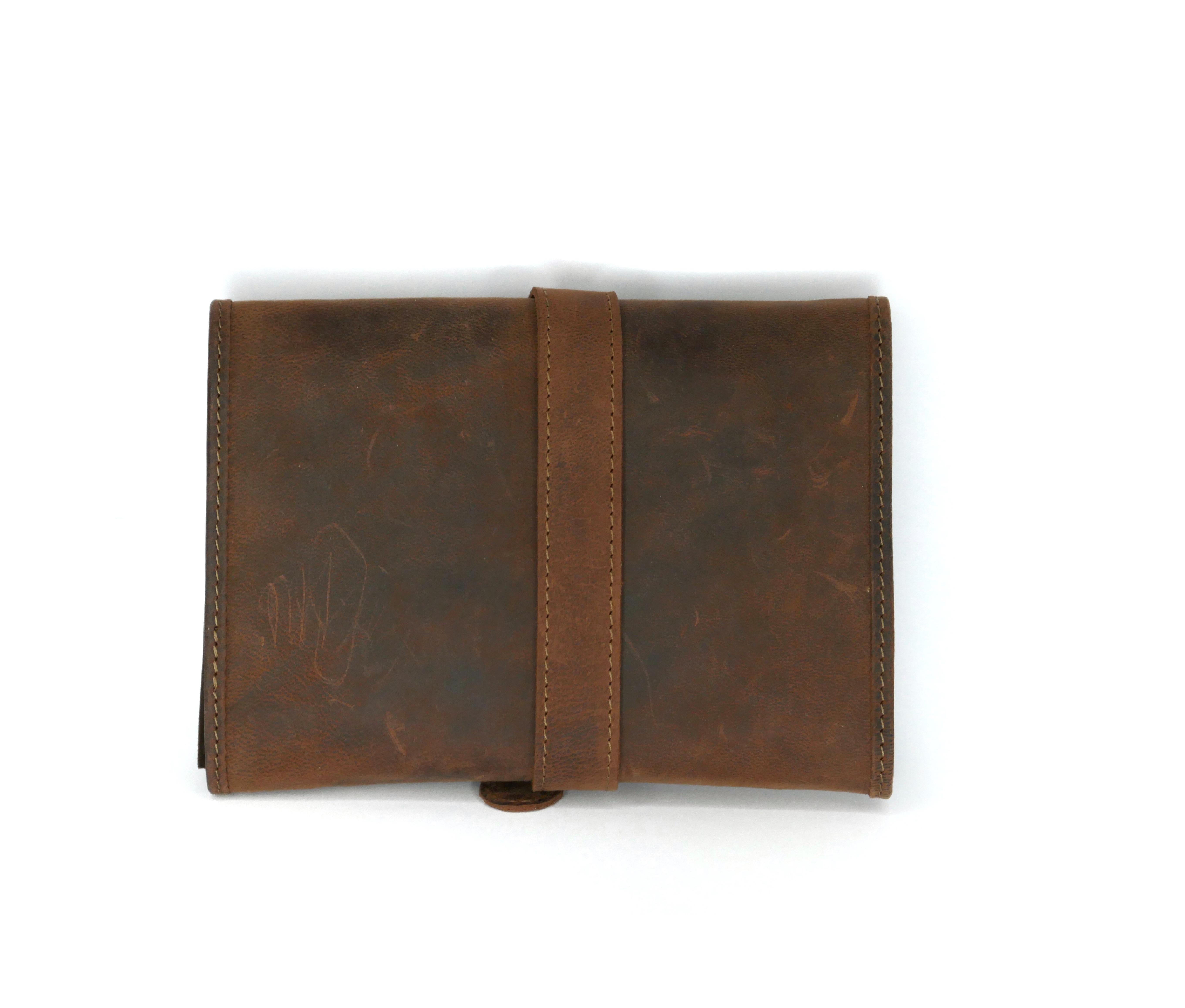 Pfeifentasche Ziegenleder Rollbeutel