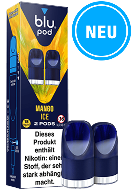 Blu Pod Mango Ice 10 x 2 Pods 18mg/ml Nikotin € 7,34 Einzelpreis